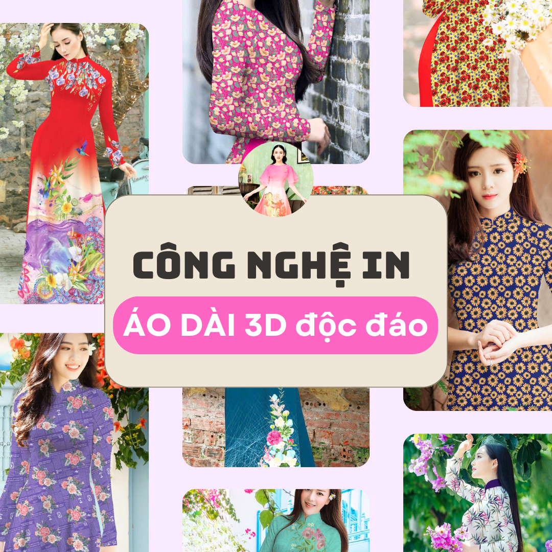 in áo dài 3d